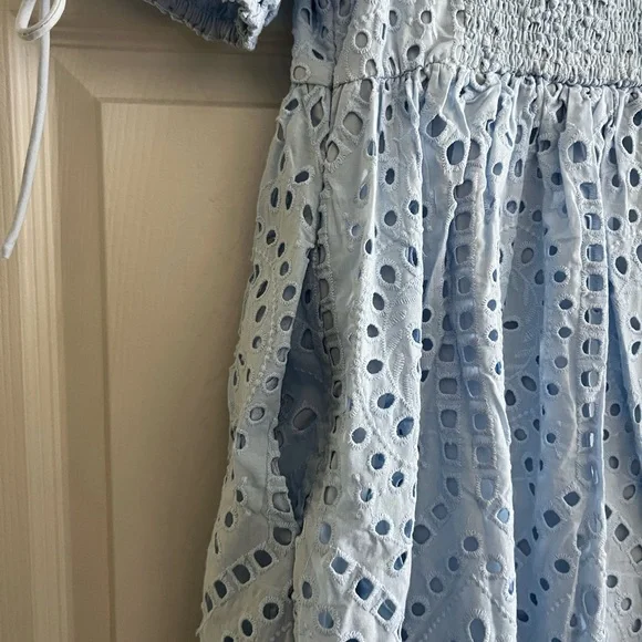 English Factory Eyelet Scallop Edge Dress - Picture 5 of 6